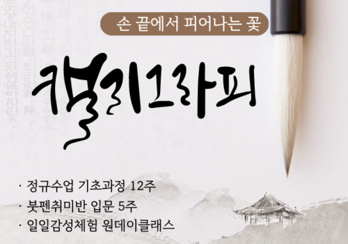 [대한사이버평생교육원] 감성 한 송이, 손 끝에서 피어나는 꽃 캘리그래피